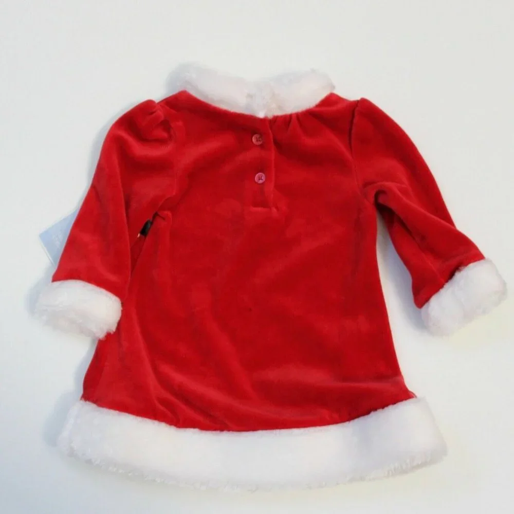 Koala Kids Velvet with Plush Trim Mrs. Santa Dress